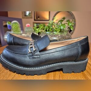BCBGeneration Tinaa Curb Chain Loafers-‎ Size 9
